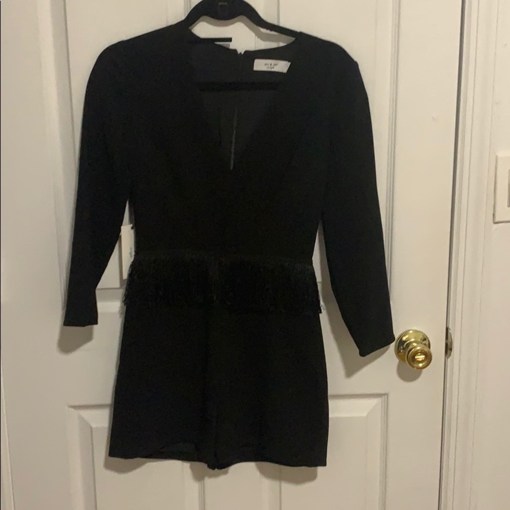 Black fringe ALI&JAy Romper